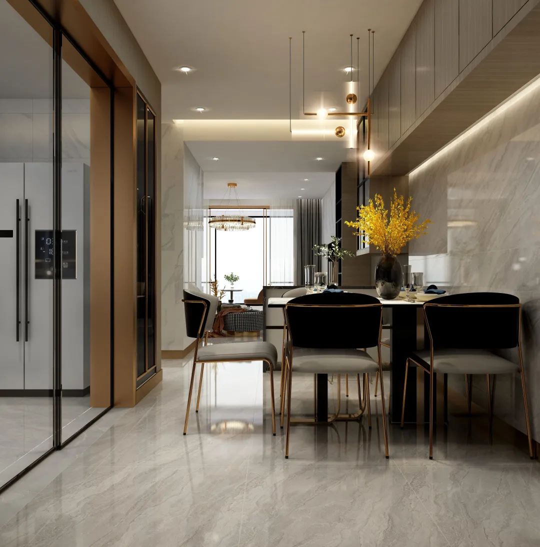 V?案例 | 200㎡打造的輕奢極簡家居,美出天際